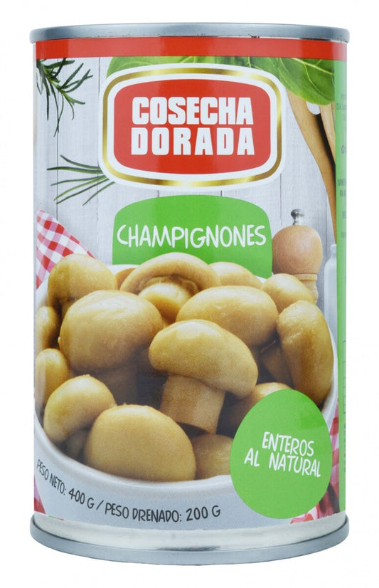 Champignones Laminados 400grs Cosecha Dorada