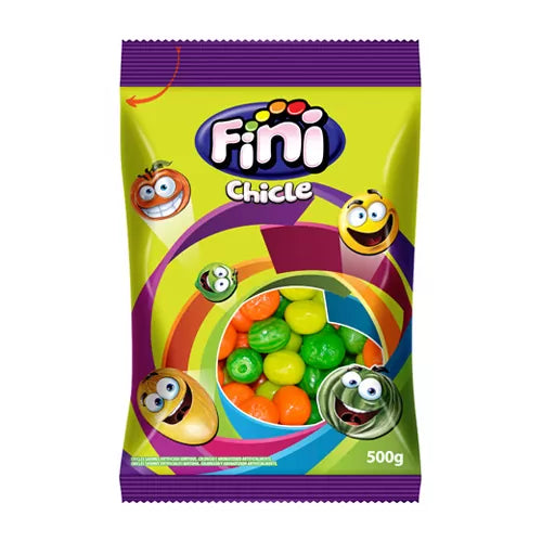 Chicles Fini bolsa 500 grs (frutas surtidas )