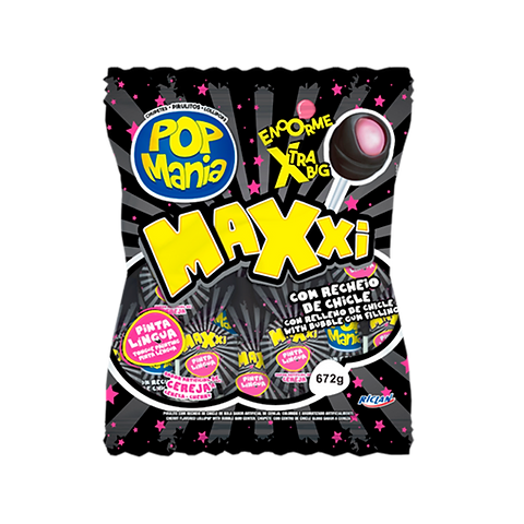 Chupetin Pop Mania Maxxi Cereza 48 unid.