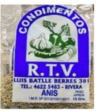 Condimento RTV - Anís en Grano - Tira x15