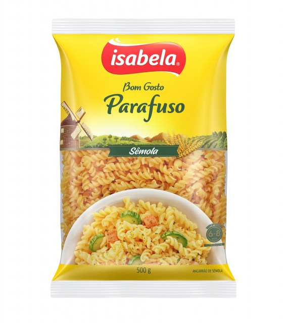 Fideos Isabela de Semola 400grs Tirabuzón