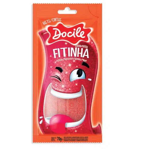 Fitinhas acidas Docile 70 GRS (Tira Acidas) - Frutilla