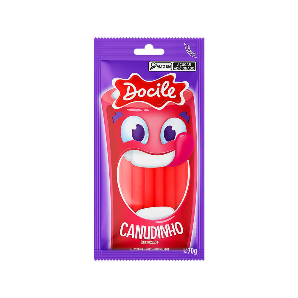 Gomitas Canudinho Docile 70grs Frutilla