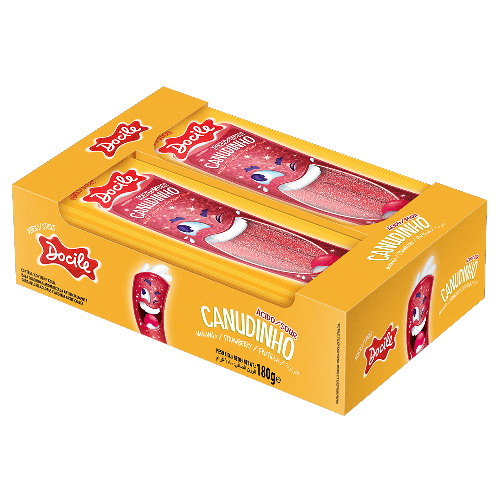 Gomitas Docile Canudinho Frutilla x12 unid