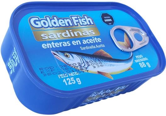 Latas Sardinas - Golden Fish 125grs