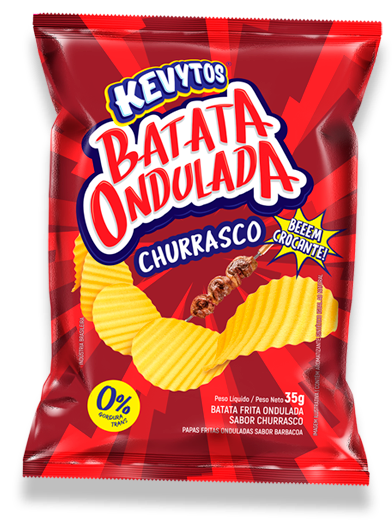 Papas Onduladas Kevytos 26gr Churrasco