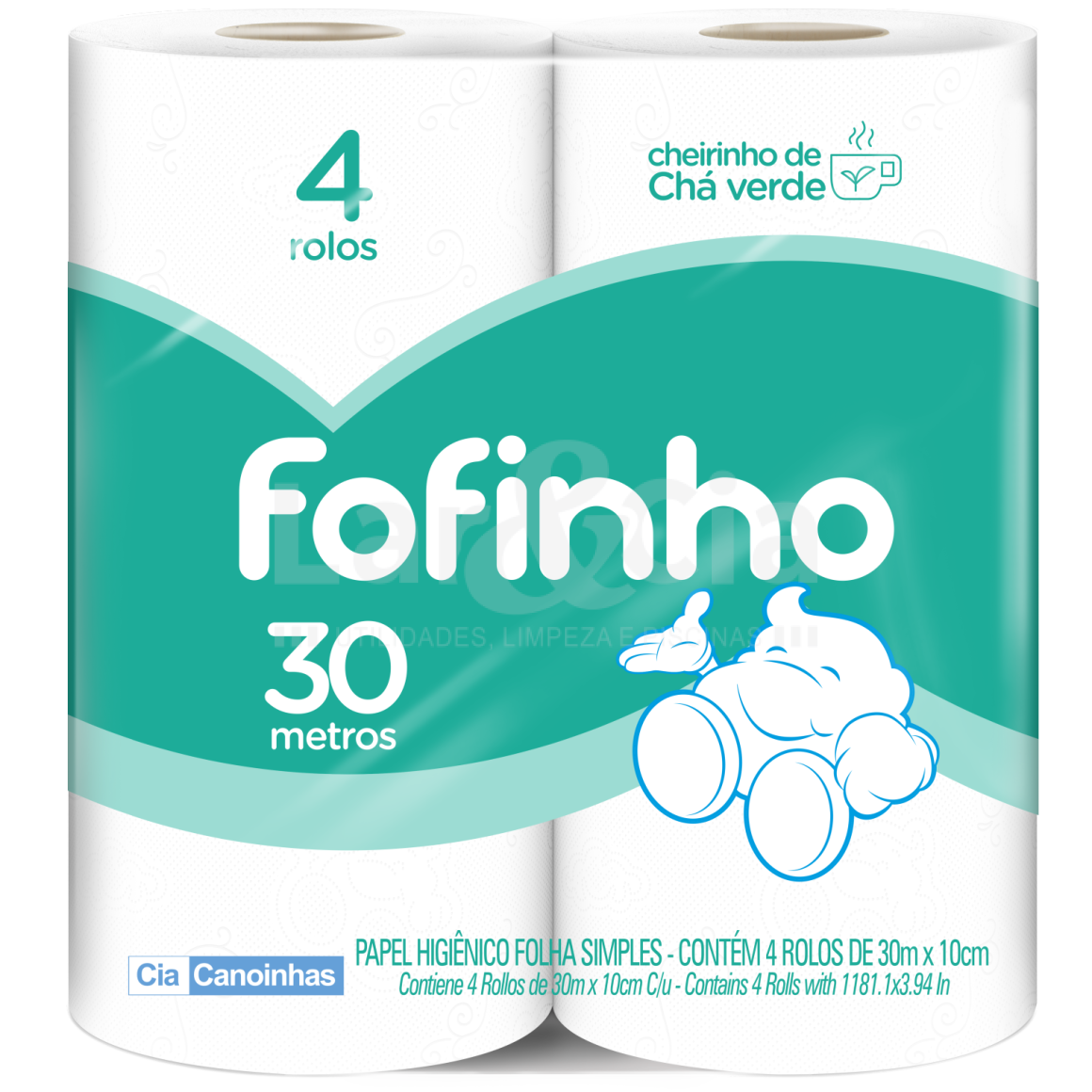 Papel Higiénico Fofinho - 4 Rollos de 30mts