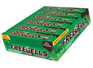 Pastillas Freegell´s Menta con Chocolate (Caja x12)