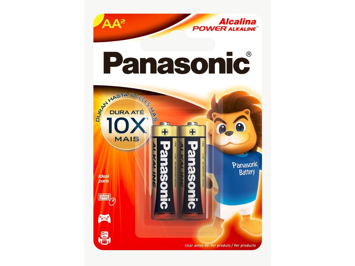 Pilas Alcalinas Panasonic AA - Paquete x2