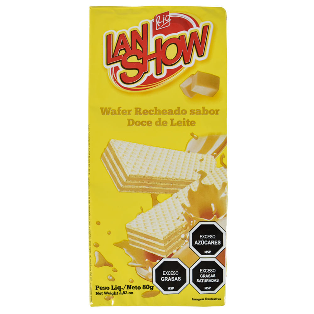 Waffles Lan Show 80grs - Dulce de Leche